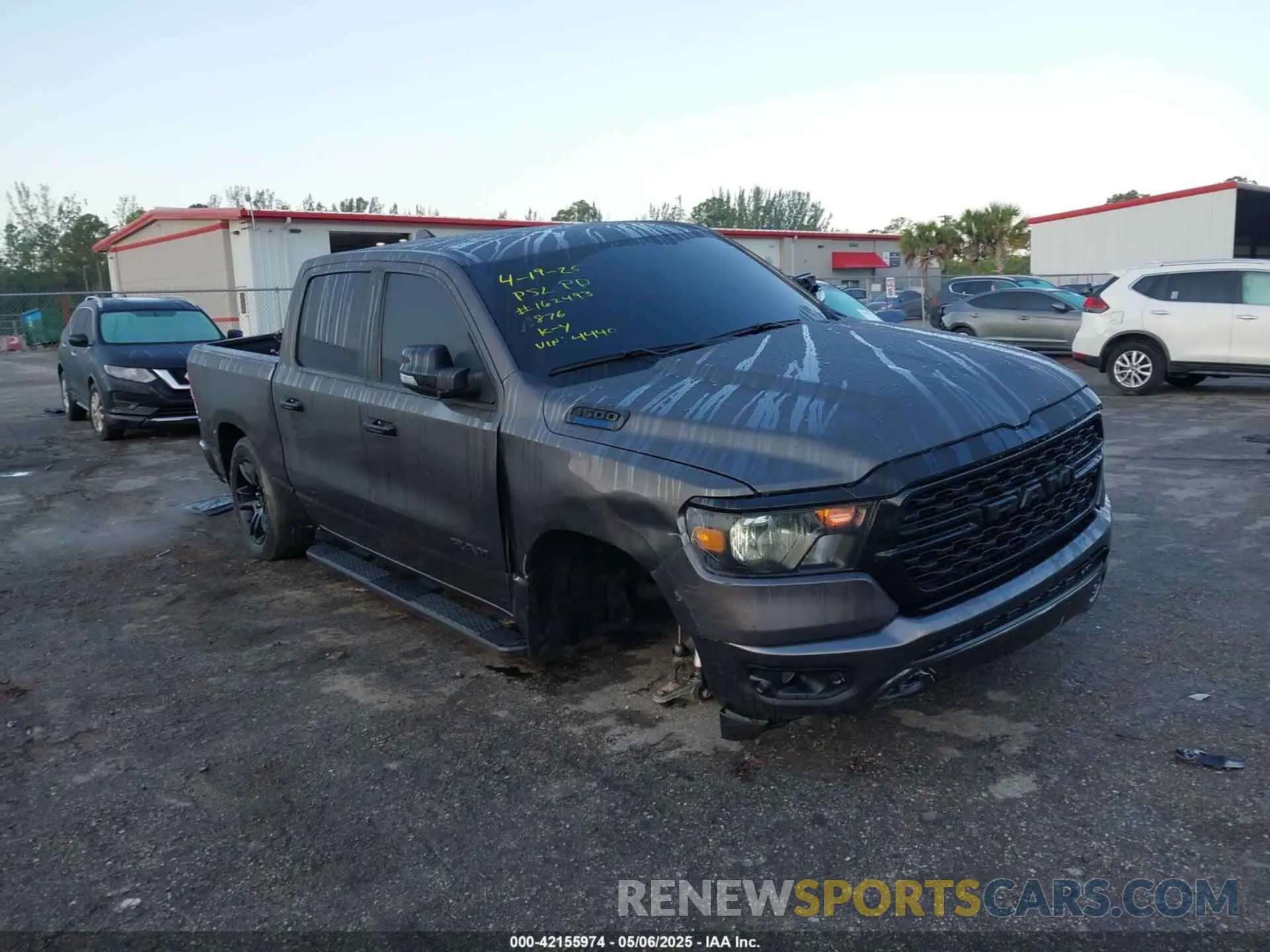 1 Photograph of a damaged car 1C6RRFFG1PN644440 RAM 1500 2023