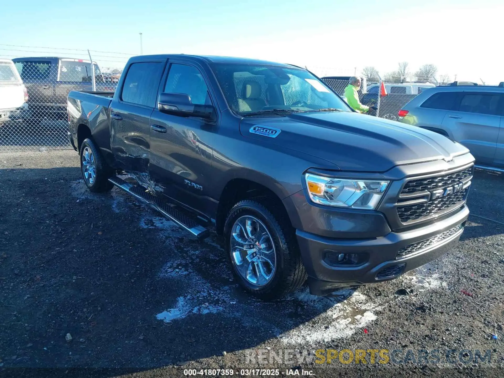 1 Photograph of a damaged car 1C6RRFFG2PN599704 RAM 1500 2023