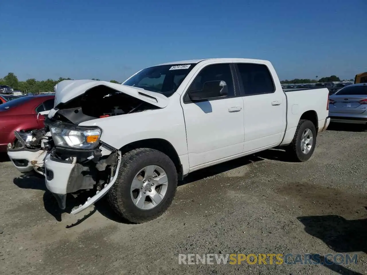 1 Photograph of a damaged car 1C6RRFFG5PN532546 RAM 1500 2023