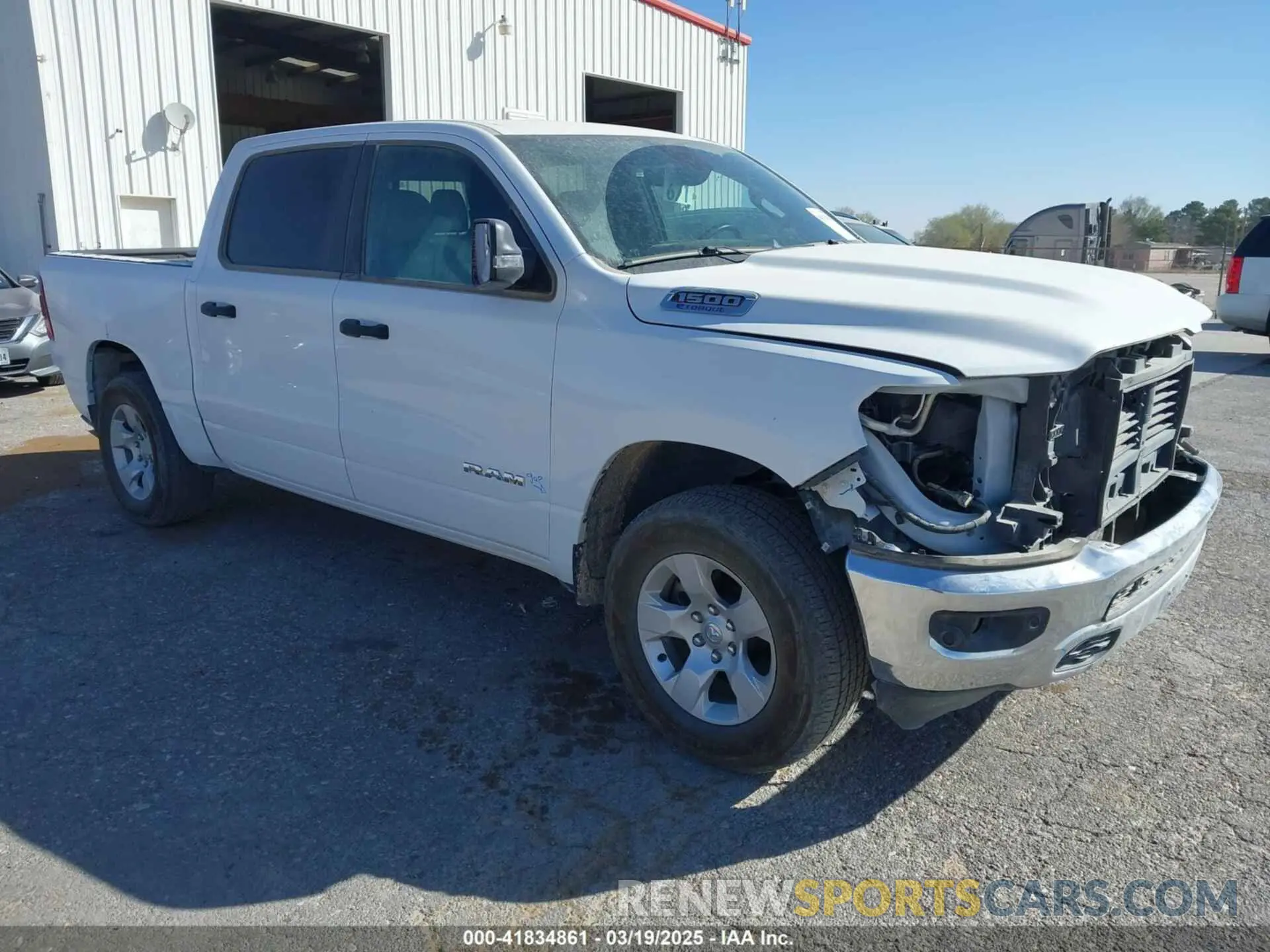 1 Photograph of a damaged car 1C6RRFFG5PN694533 RAM 1500 2023