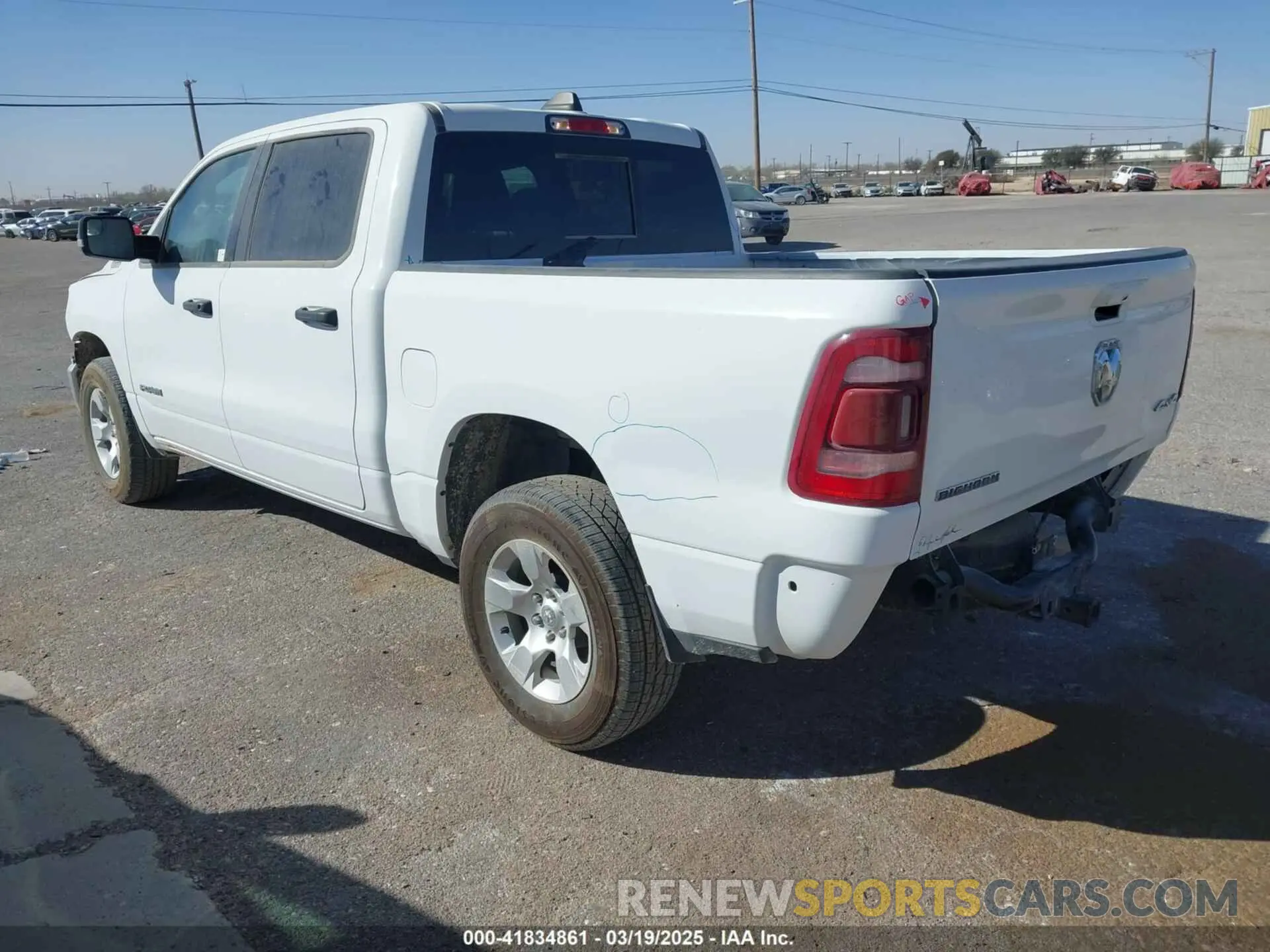 3 Photograph of a damaged car 1C6RRFFG5PN694533 RAM 1500 2023