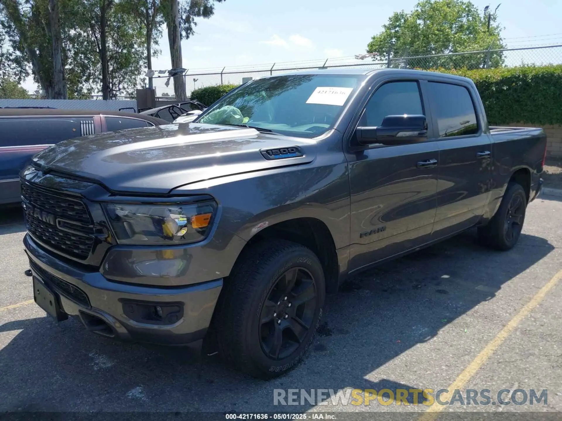 2 Photograph of a damaged car 1C6RRFFG7PN635841 RAM 1500 2023