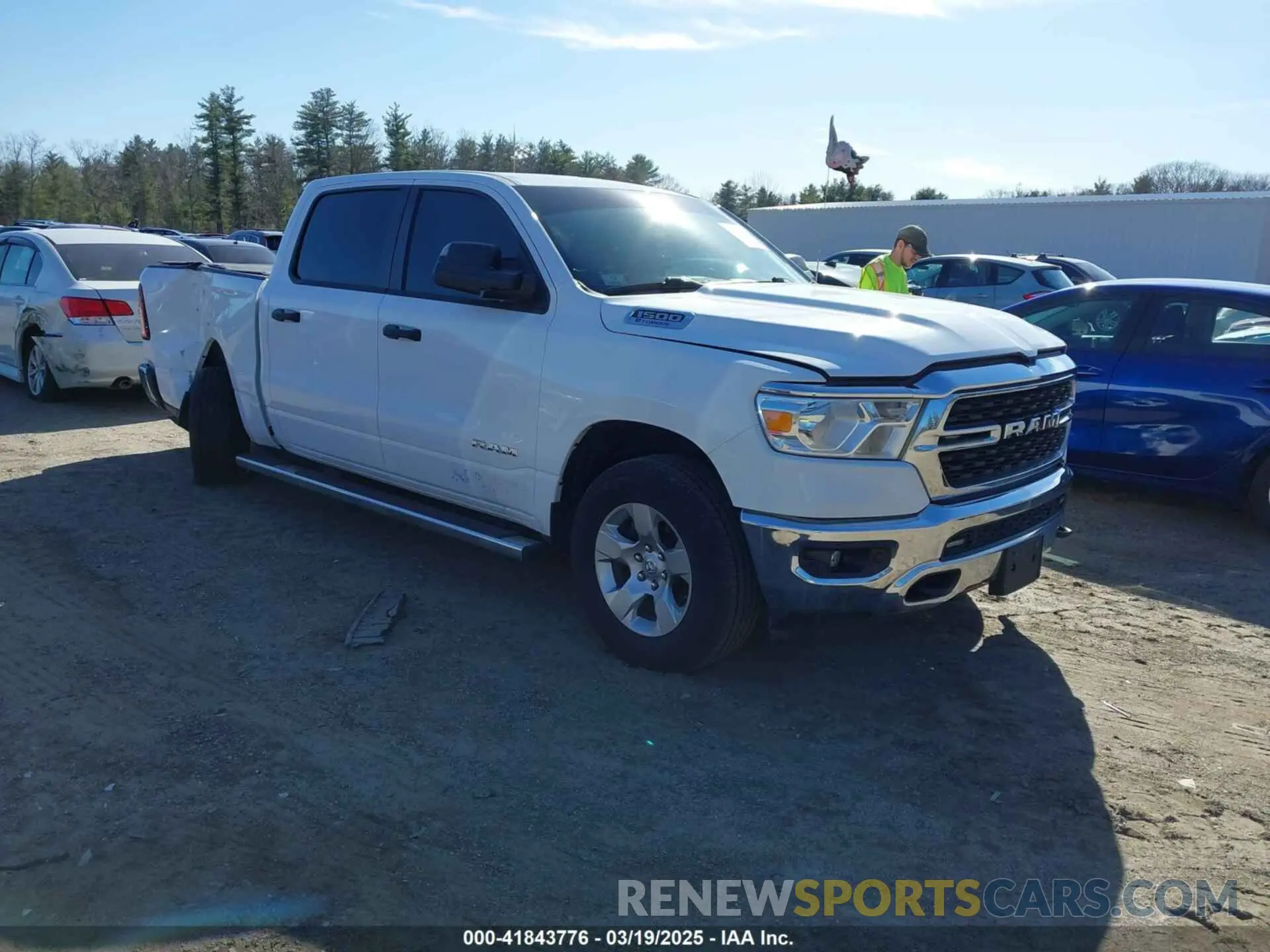 1 Photograph of a damaged car 1C6RRFFG8PN649148 RAM 1500 2023
