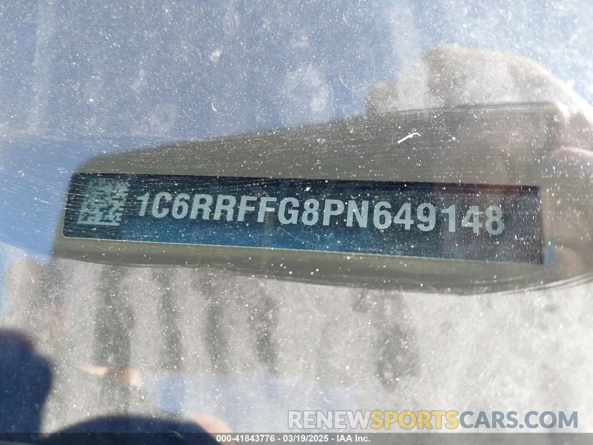 9 Photograph of a damaged car 1C6RRFFG8PN649148 RAM 1500 2023