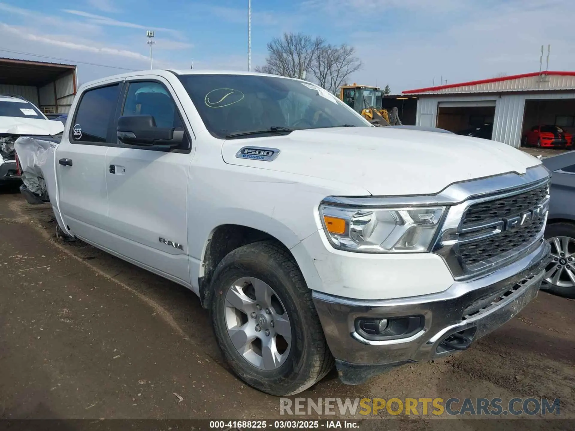 1 Photograph of a damaged car 1C6RRFFG9PN517256 RAM 1500 2023
