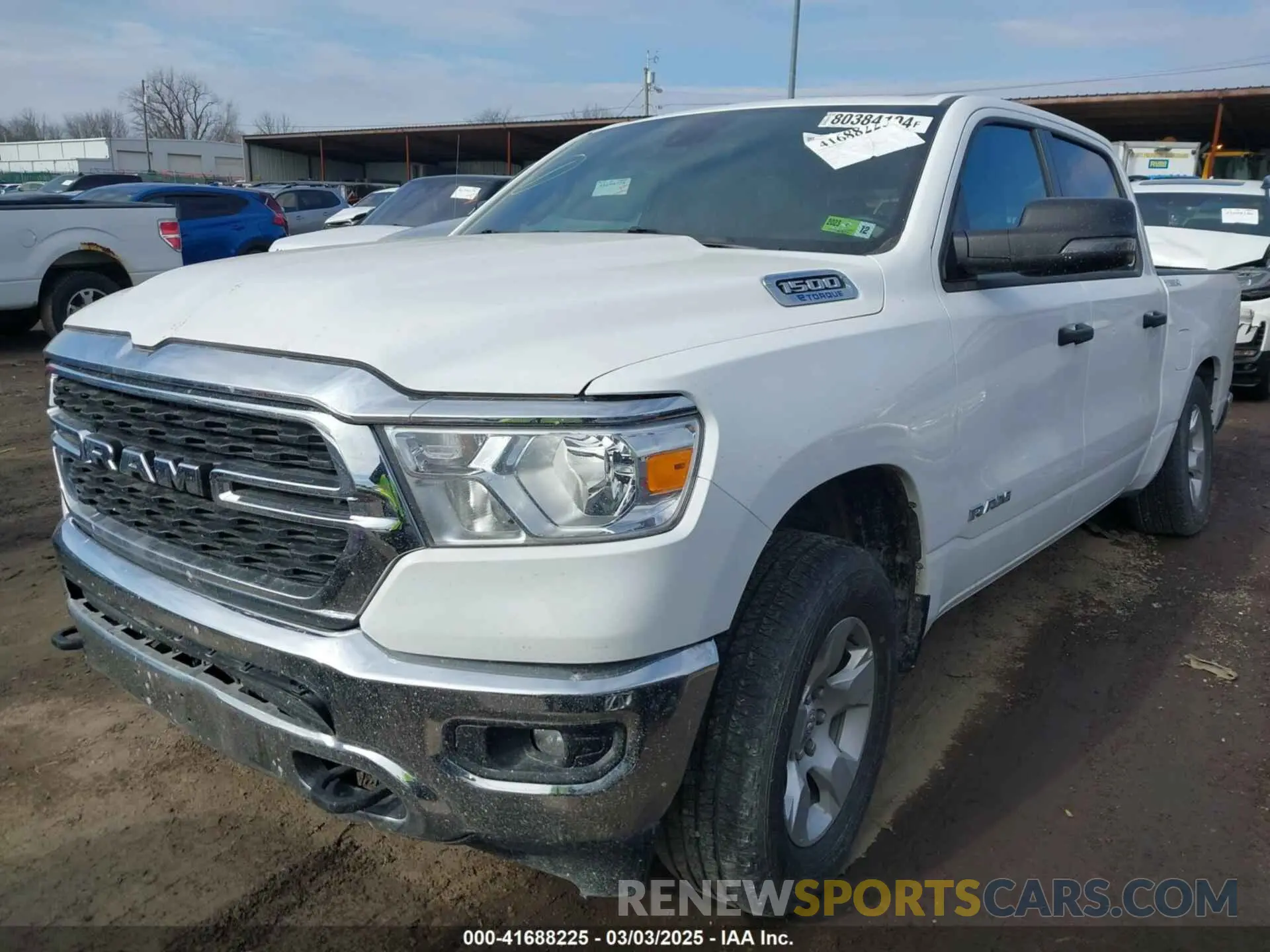 2 Photograph of a damaged car 1C6RRFFG9PN517256 RAM 1500 2023