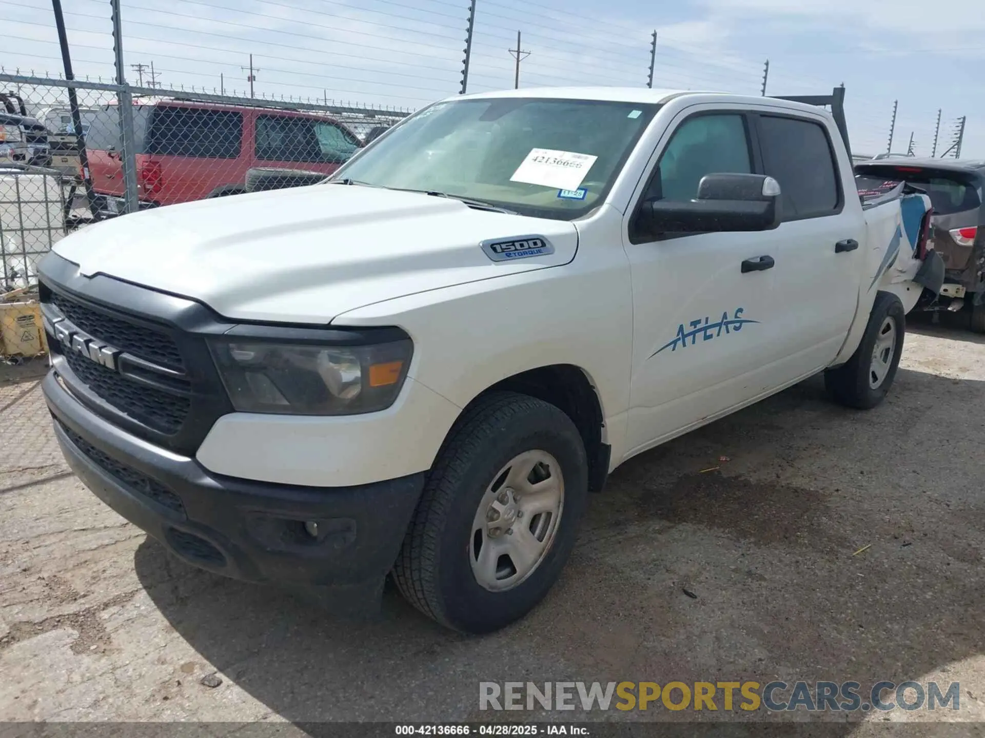 2 Photograph of a damaged car 1C6RRFGGXPN600516 RAM 1500 2023