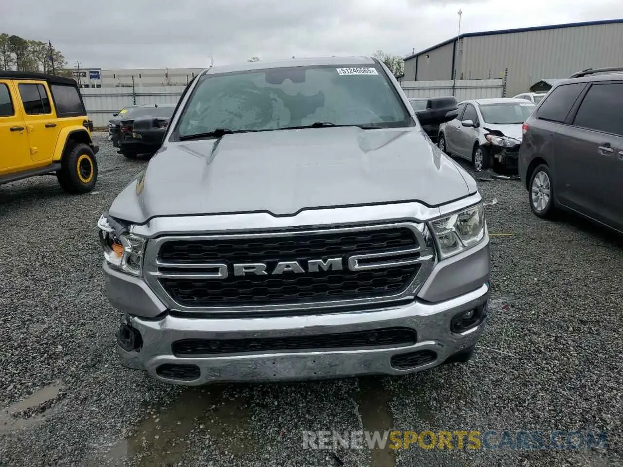 5 Photograph of a damaged car 1C6SRFBT0PN627388 RAM 1500 2023