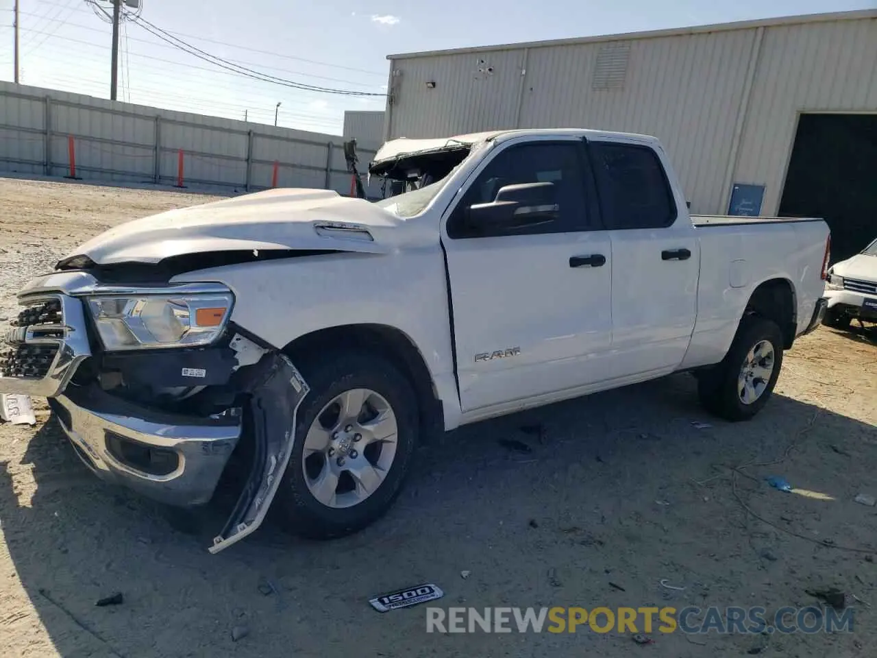 1 Photograph of a damaged car 1C6SRFBT3PN556882 RAM 1500 2023