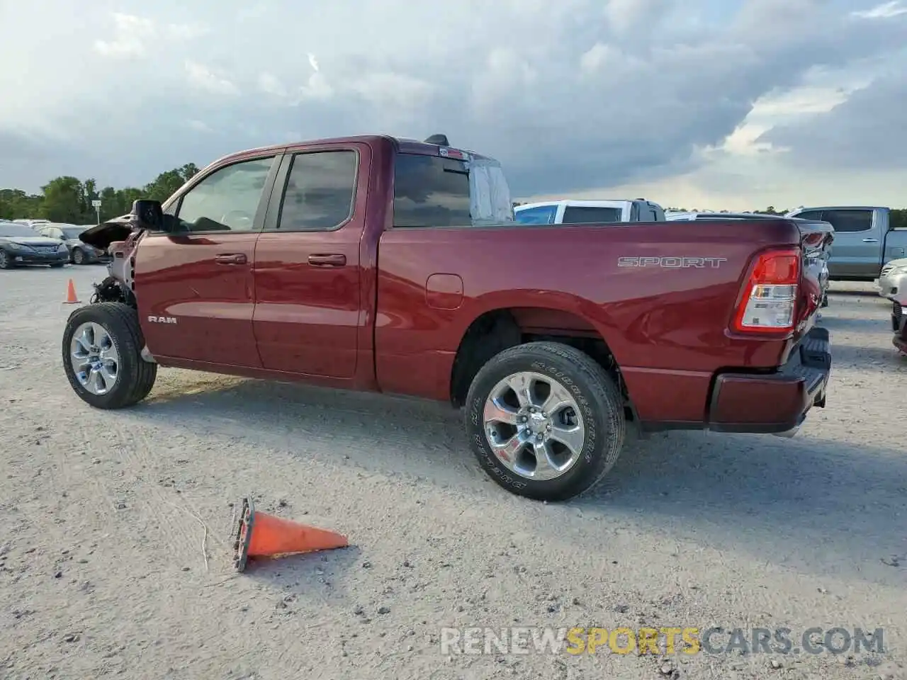 2 Photograph of a damaged car 1C6SRFBT6PN635883 RAM 1500 2023