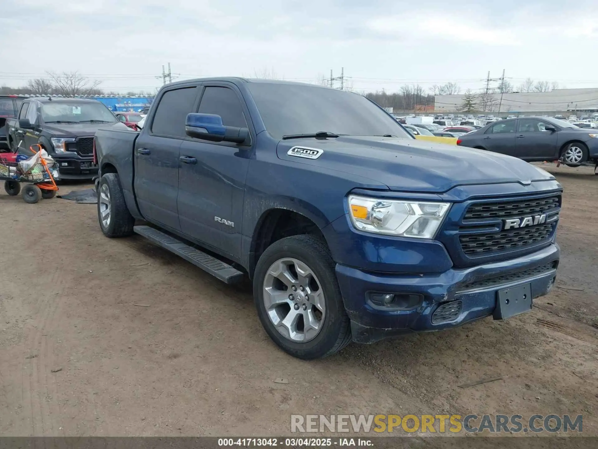 1 Photograph of a damaged car 1C6SRFFT1PN580981 RAM 1500 2023