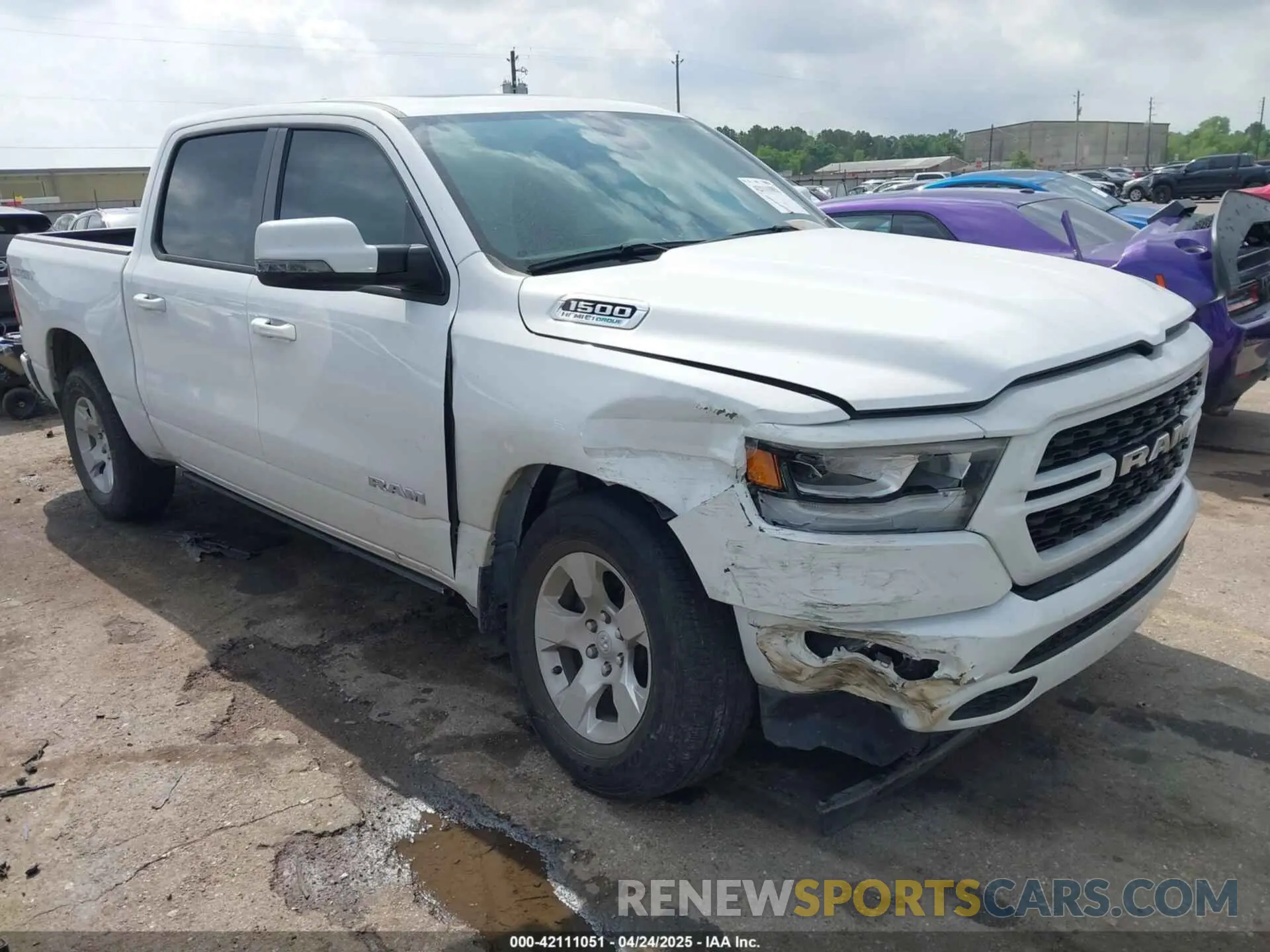 1 Photograph of a damaged car 1C6SRFFT4PN532343 RAM 1500 2023