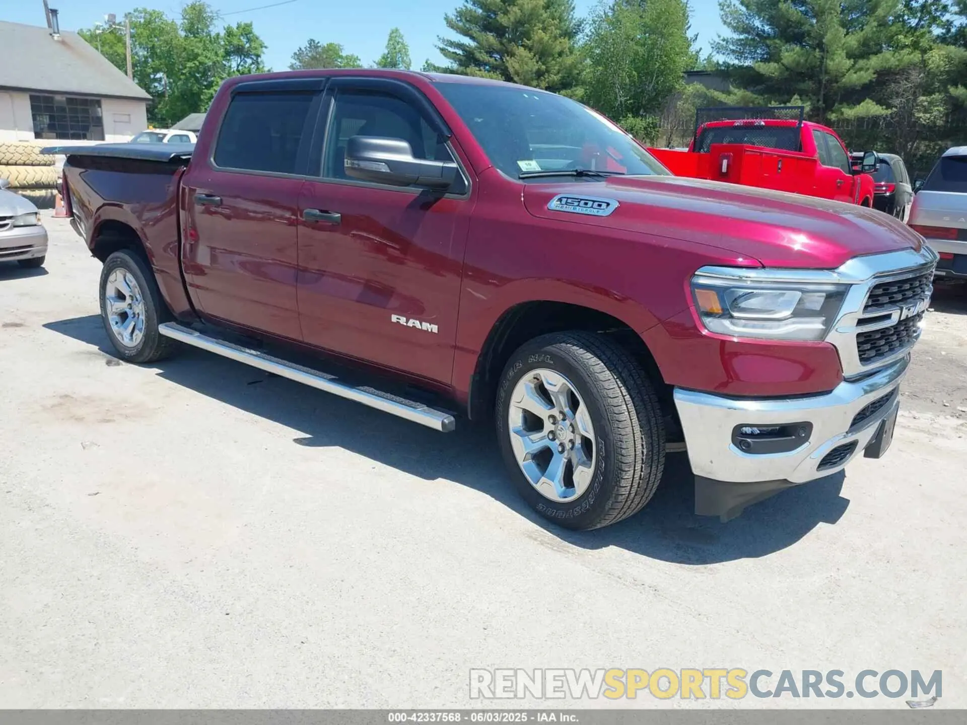 1 Photograph of a damaged car 1C6SRFFT6PN685743 RAM 1500 2023
