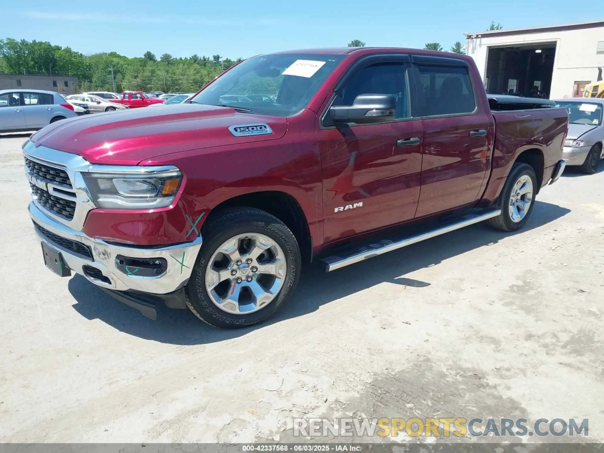 2 Photograph of a damaged car 1C6SRFFT6PN685743 RAM 1500 2023