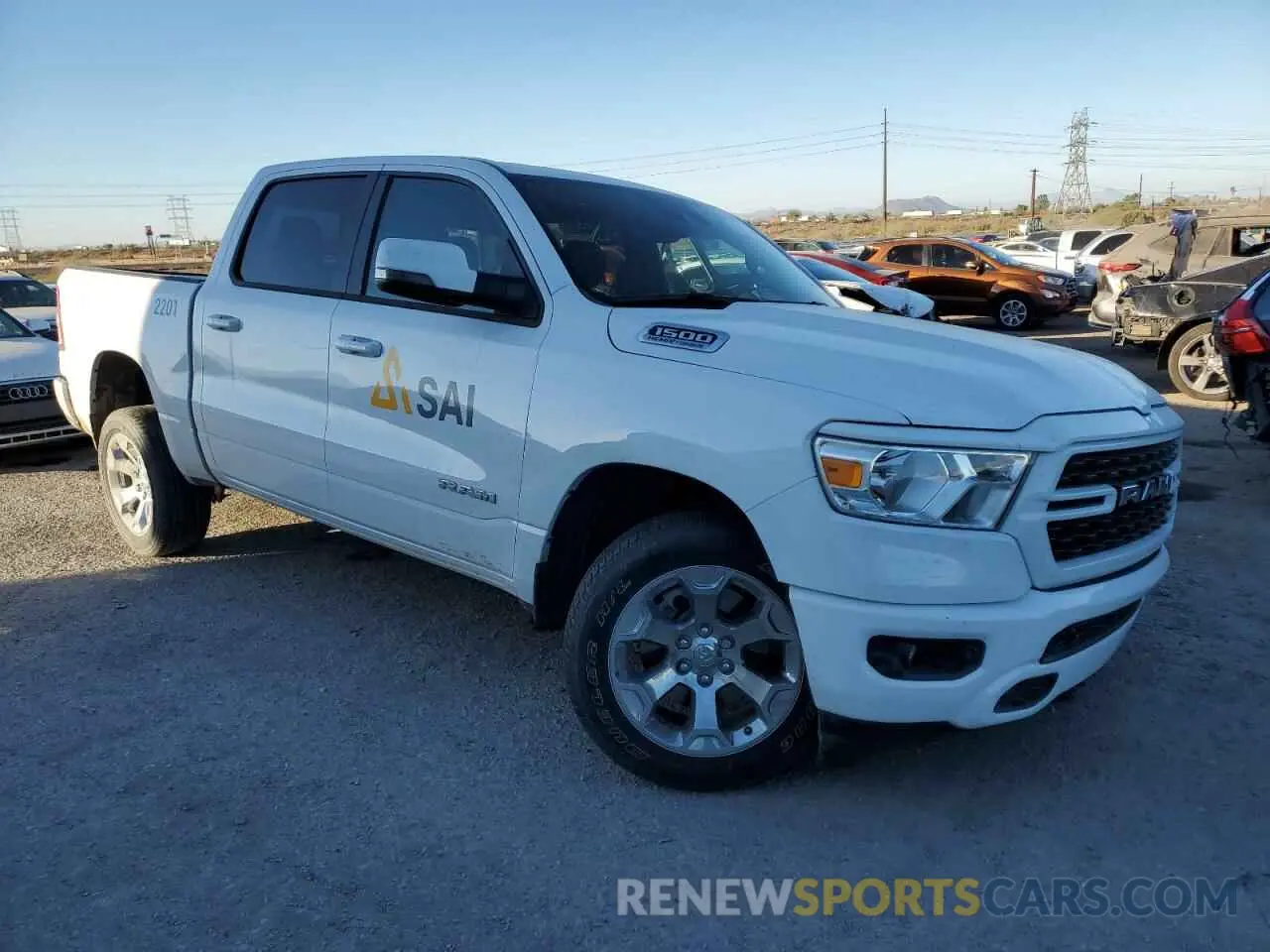 4 Photograph of a damaged car 1C6SRFFT7PN673195 RAM 1500 2023