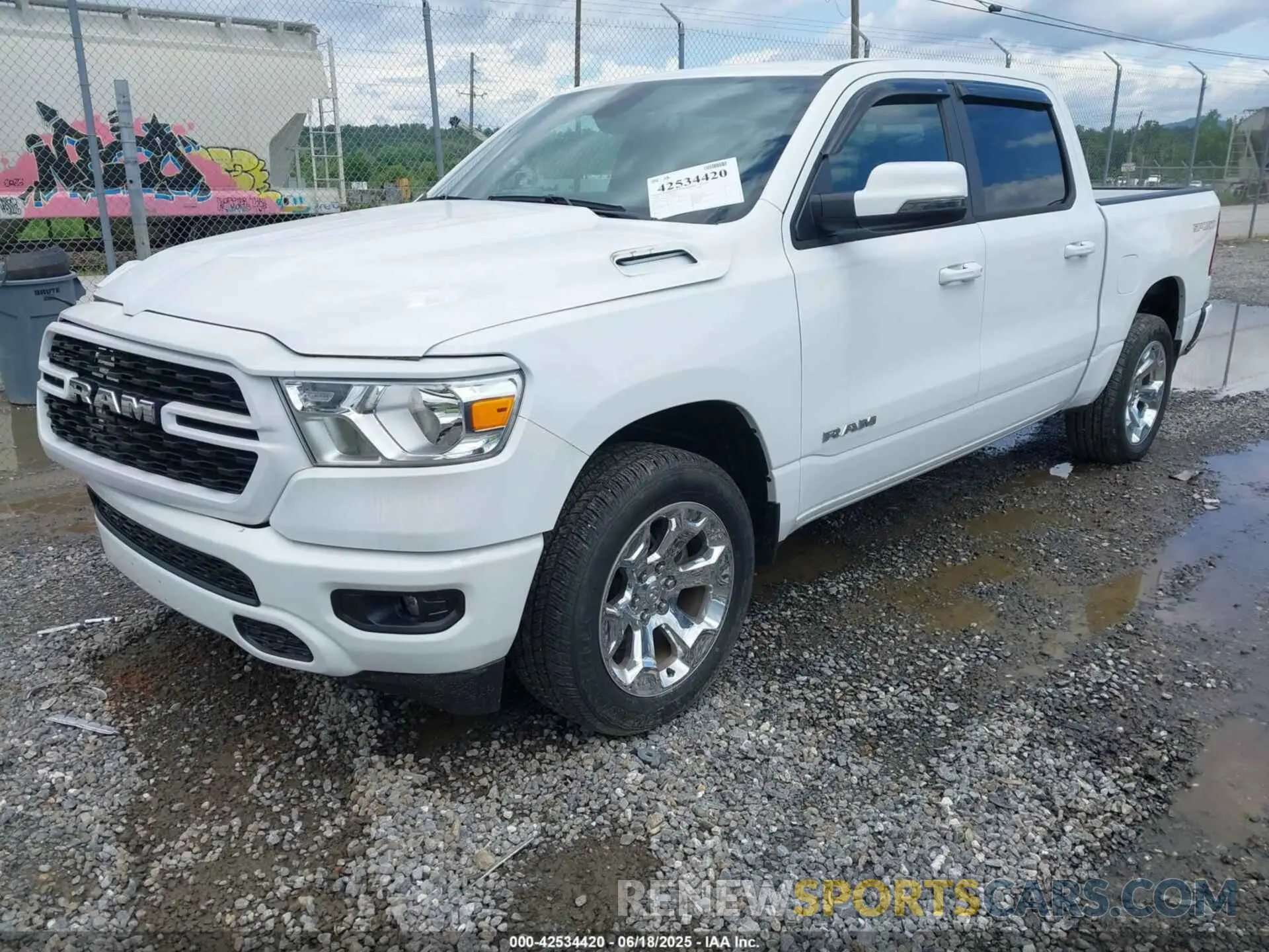 2 Photograph of a damaged car 1C6SRFFT7PN704929 RAM 1500 2023