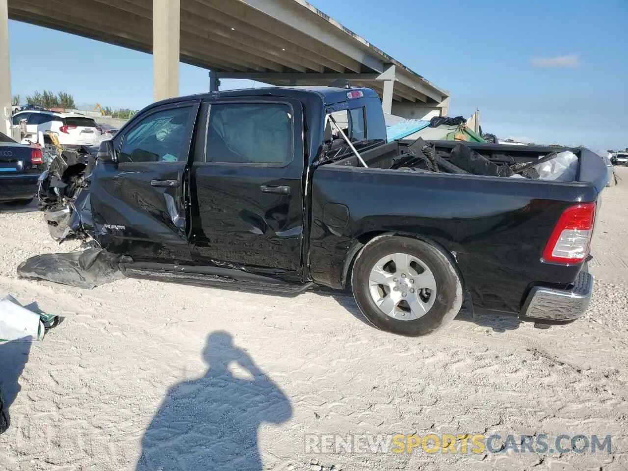 2 Photograph of a damaged car 1C6SRFFT9PN661792 RAM 1500 2023