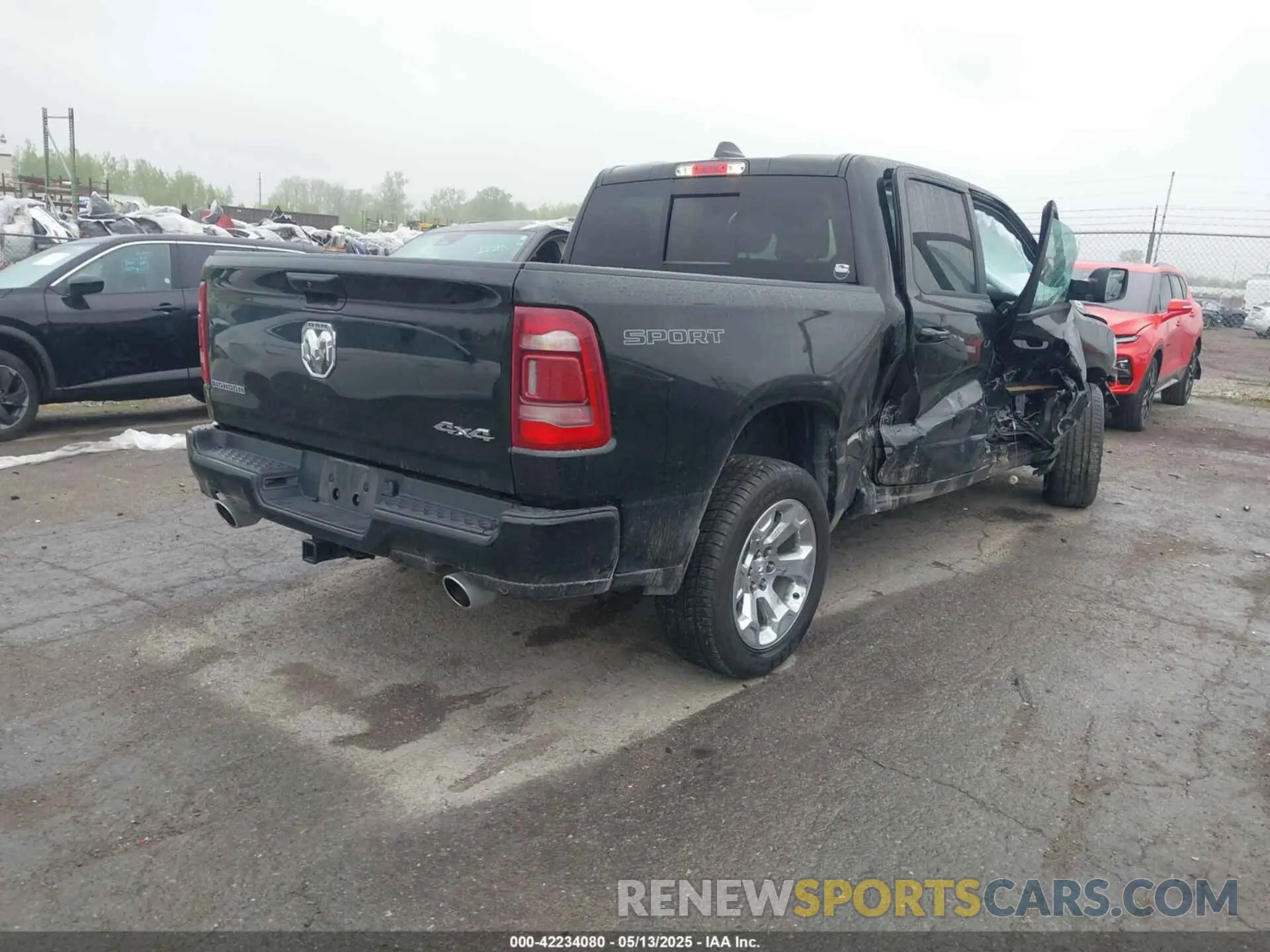 4 Photograph of a damaged car 1C6SRFFTXPN679086 RAM 1500 2023
