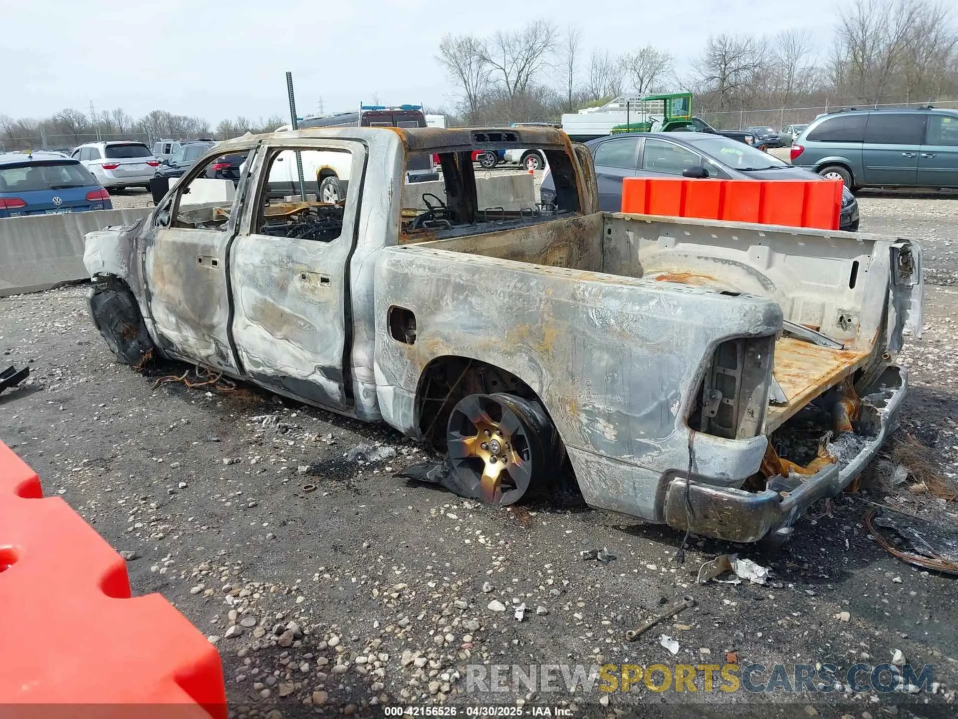 3 Photograph of a damaged car 1C6SRFFTXPN696583 RAM 1500 2023