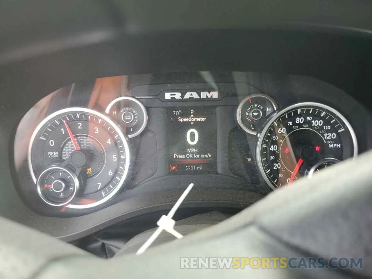 9 Photograph of a damaged car 1C6SRFGT1PN696163 RAM 1500 2023