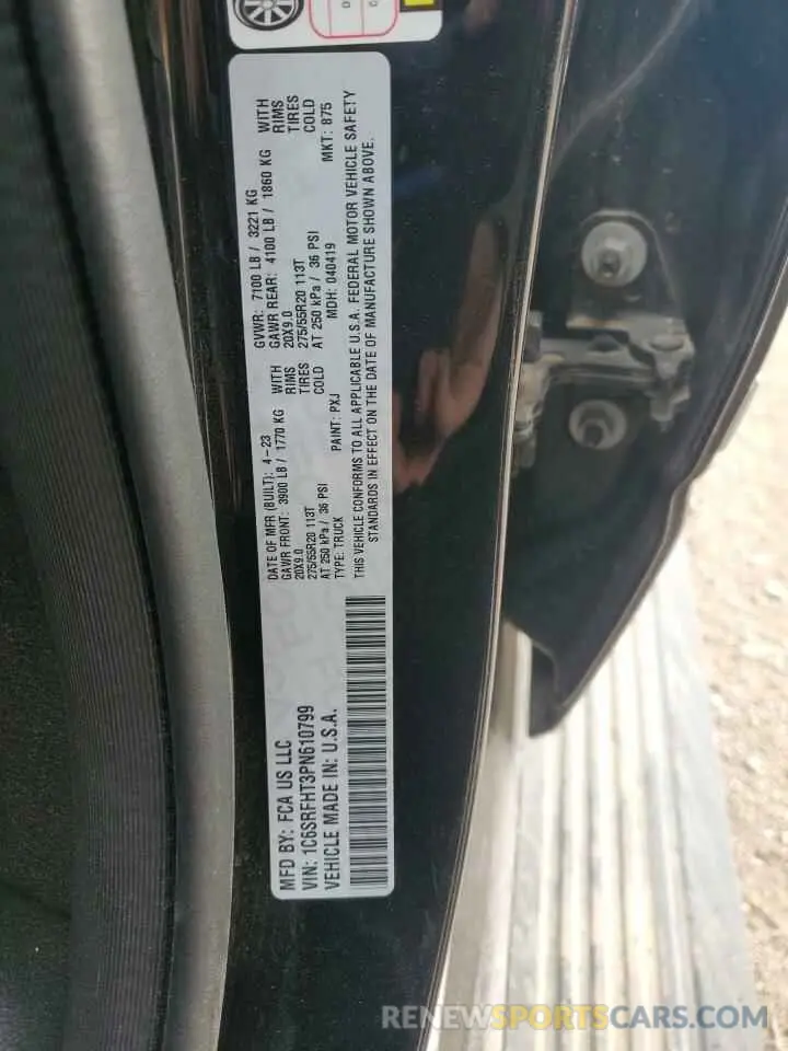 12 Photograph of a damaged car 1C6SRFHT3PN610799 RAM 1500 2023