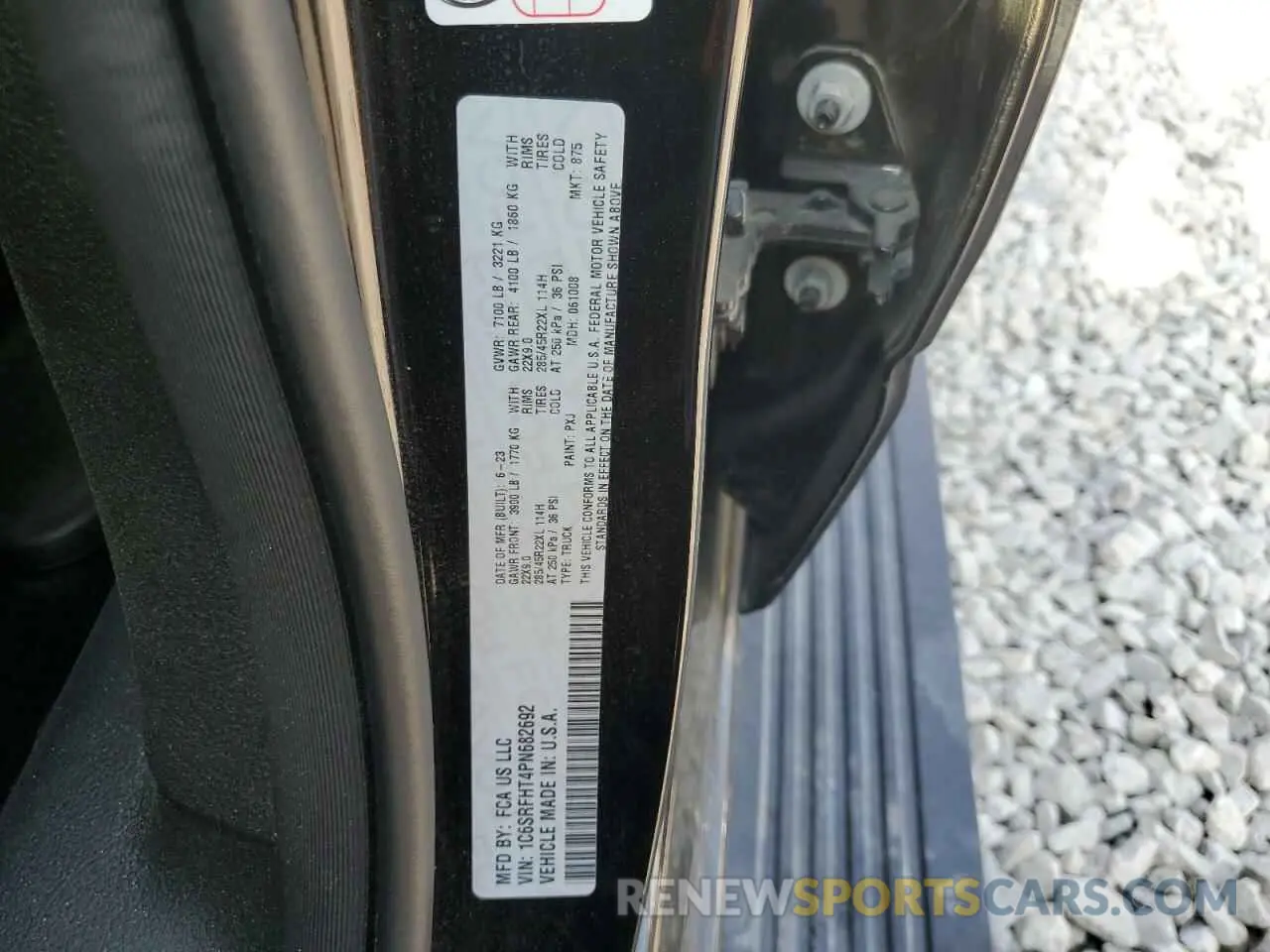 12 Photograph of a damaged car 1C6SRFHT4PN682692 RAM 1500 2023