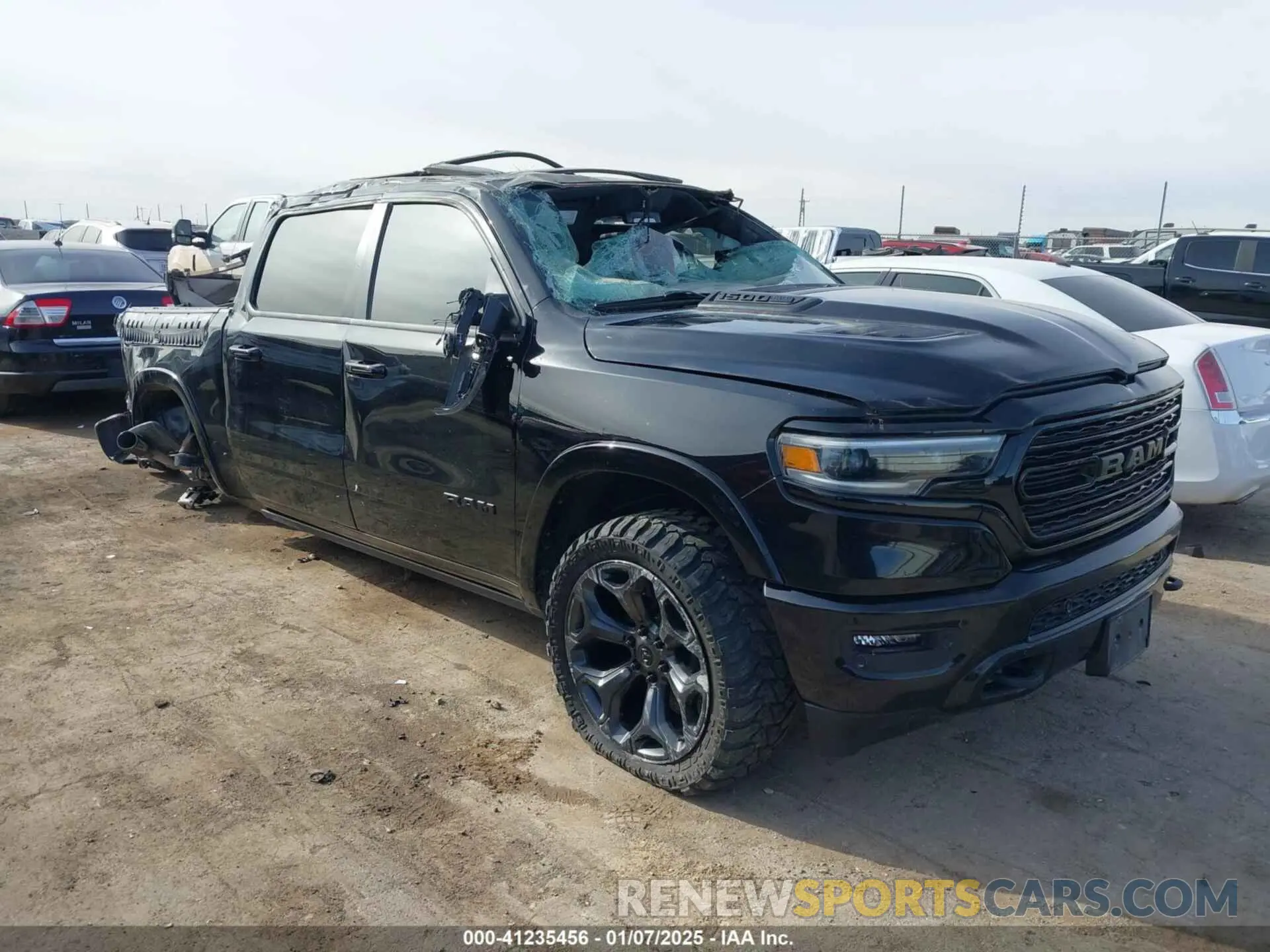 1 Photograph of a damaged car 1C6SRFHT8PN634838 RAM 1500 2023