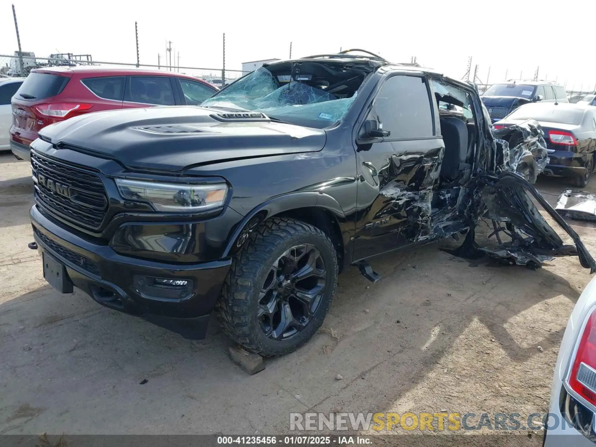 2 Photograph of a damaged car 1C6SRFHT8PN634838 RAM 1500 2023
