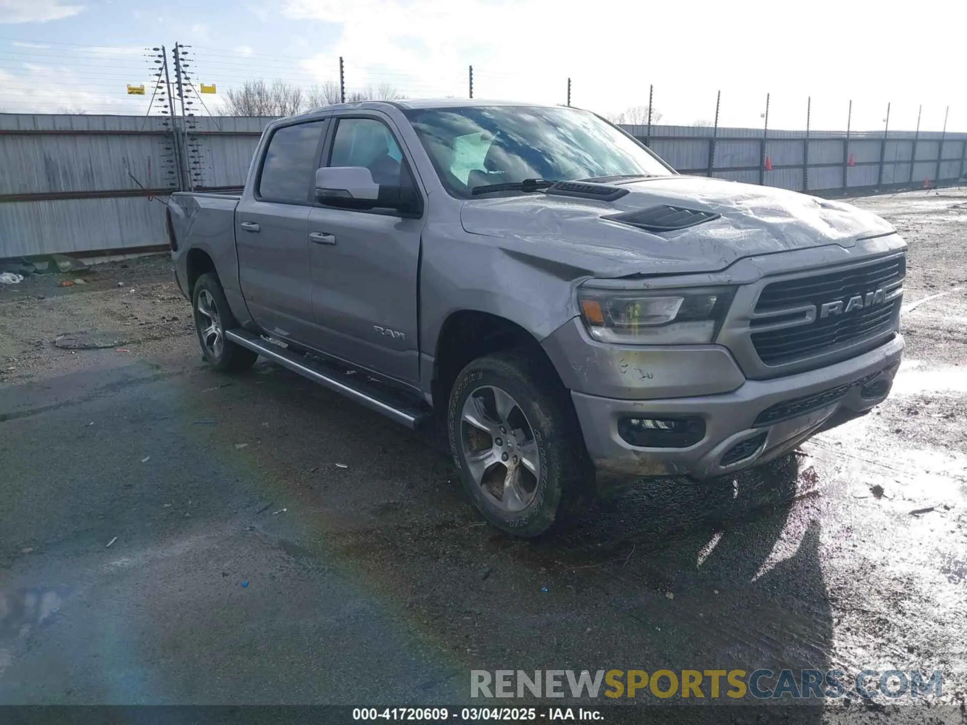 1 Photograph of a damaged car 1C6SRFJT6PN576366 RAM 1500 2023