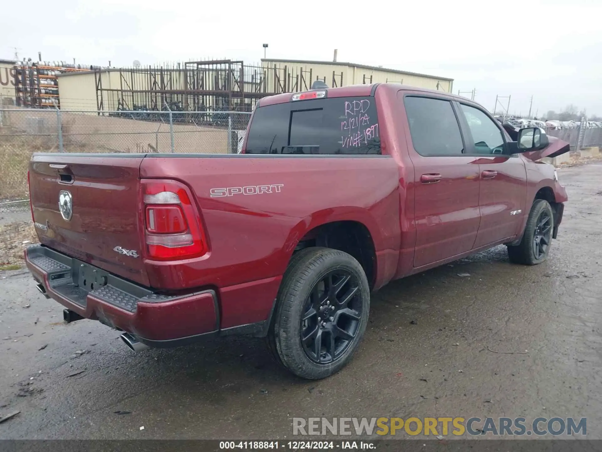 4 Photograph of a damaged car 1C6SRFJT7PN651897 RAM 1500 2023