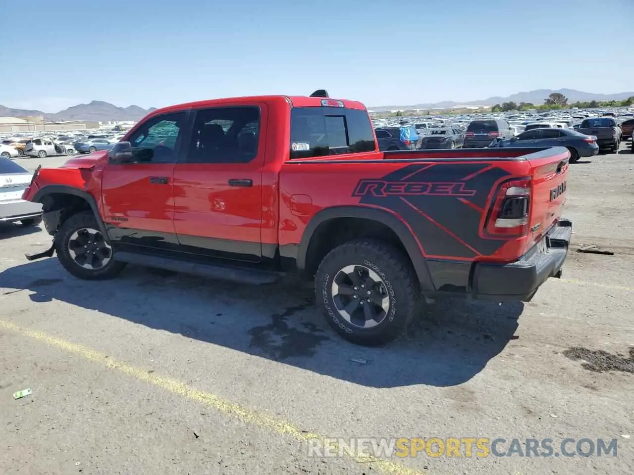 2 Photograph of a damaged car 1C6SRFLT6PN550685 RAM 1500 2023