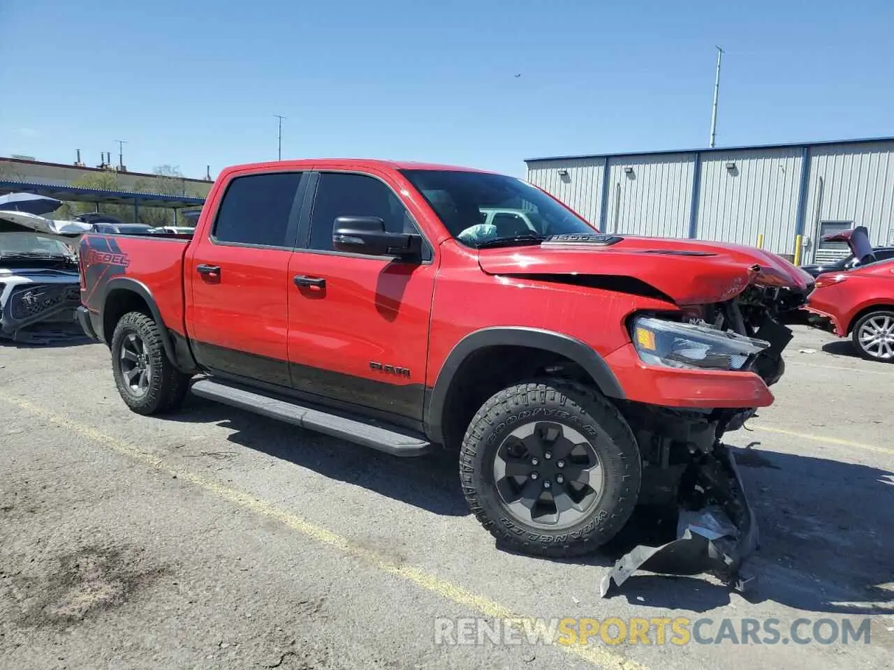 4 Photograph of a damaged car 1C6SRFLT6PN550685 RAM 1500 2023