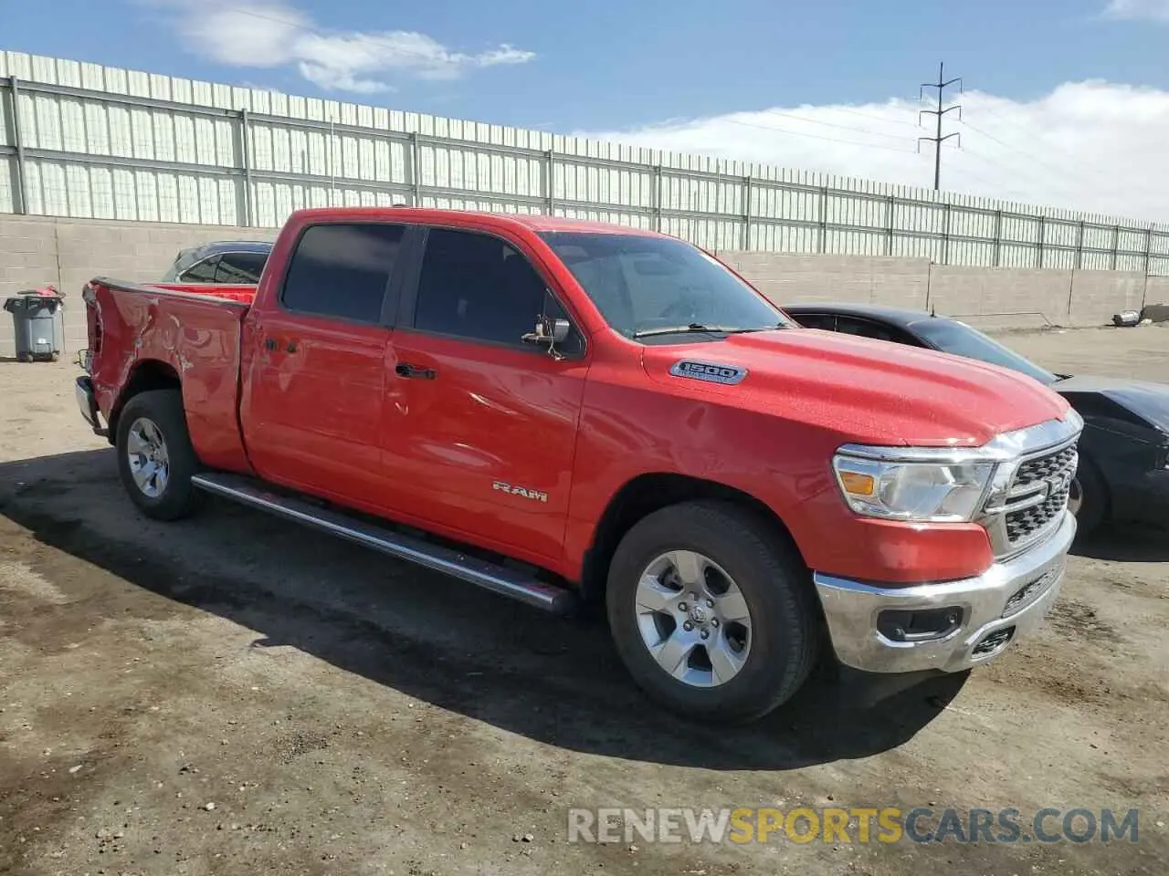 4 Photograph of a damaged car 1C6SRFMT2PN683619 RAM 1500 2023