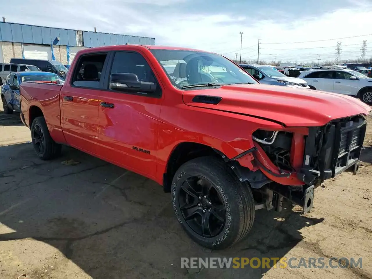 4 Photograph of a damaged car 1C6SRFMT6PN697815 RAM 1500 2023