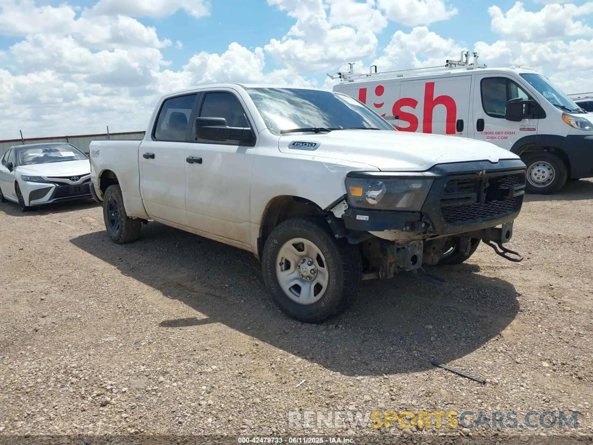 1 Photograph of a damaged car 1C6SRFNT7PN593705 RAM 1500 2023