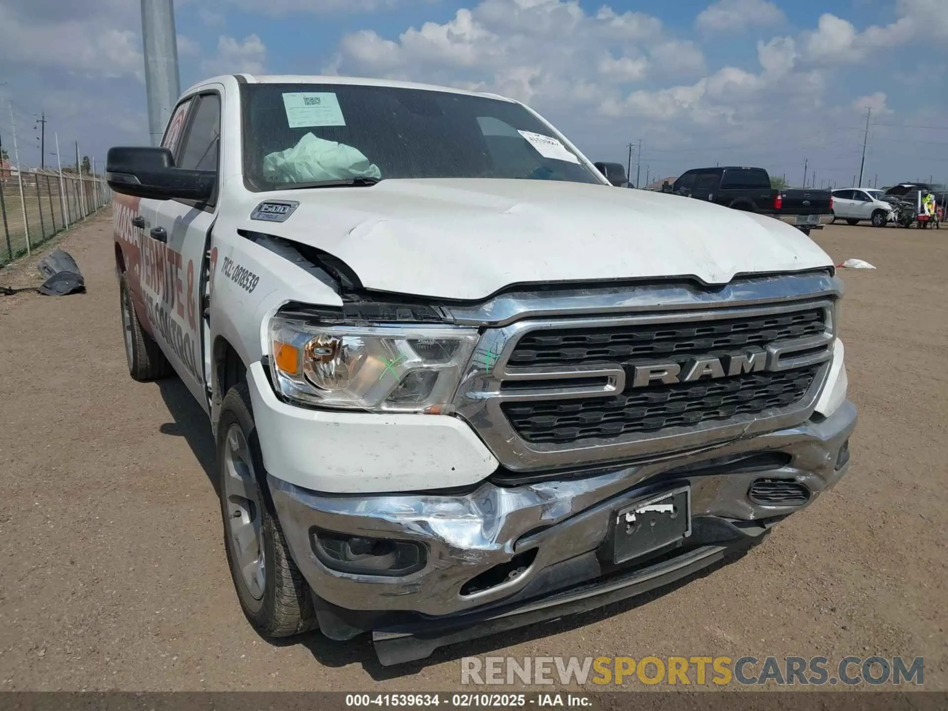 1 Photograph of a damaged car 1C6RREBG8RN122584 RAM 1500 2024