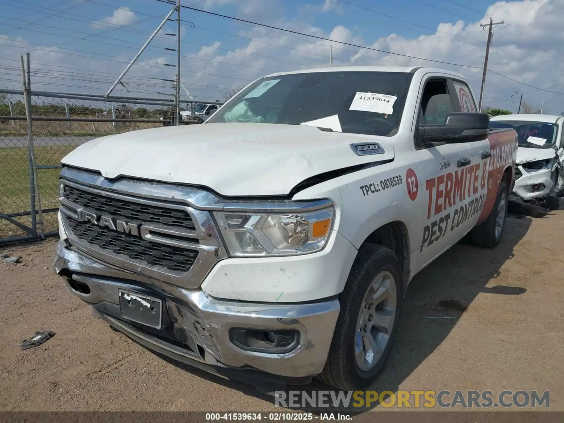 2 Photograph of a damaged car 1C6RREBG8RN122584 RAM 1500 2024