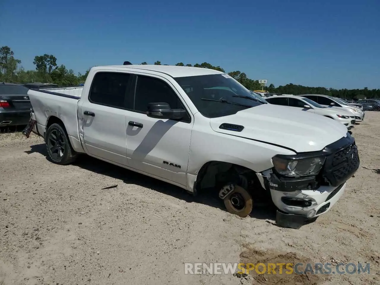 4 Photograph of a damaged car 1C6RREFT1RN146040 RAM 1500 2024