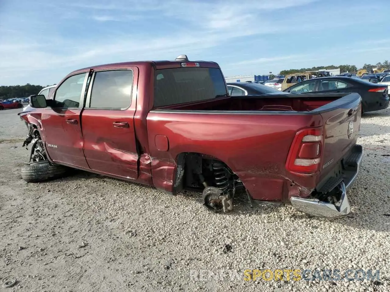 2 Photograph of a damaged car 1C6RREJT3RN205094 RAM 1500 2024