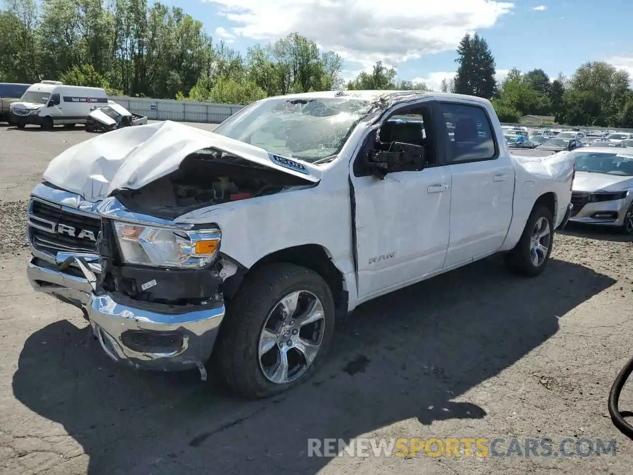 1 Photograph of a damaged car 1C6RREJT7RN205065 RAM 1500 2024