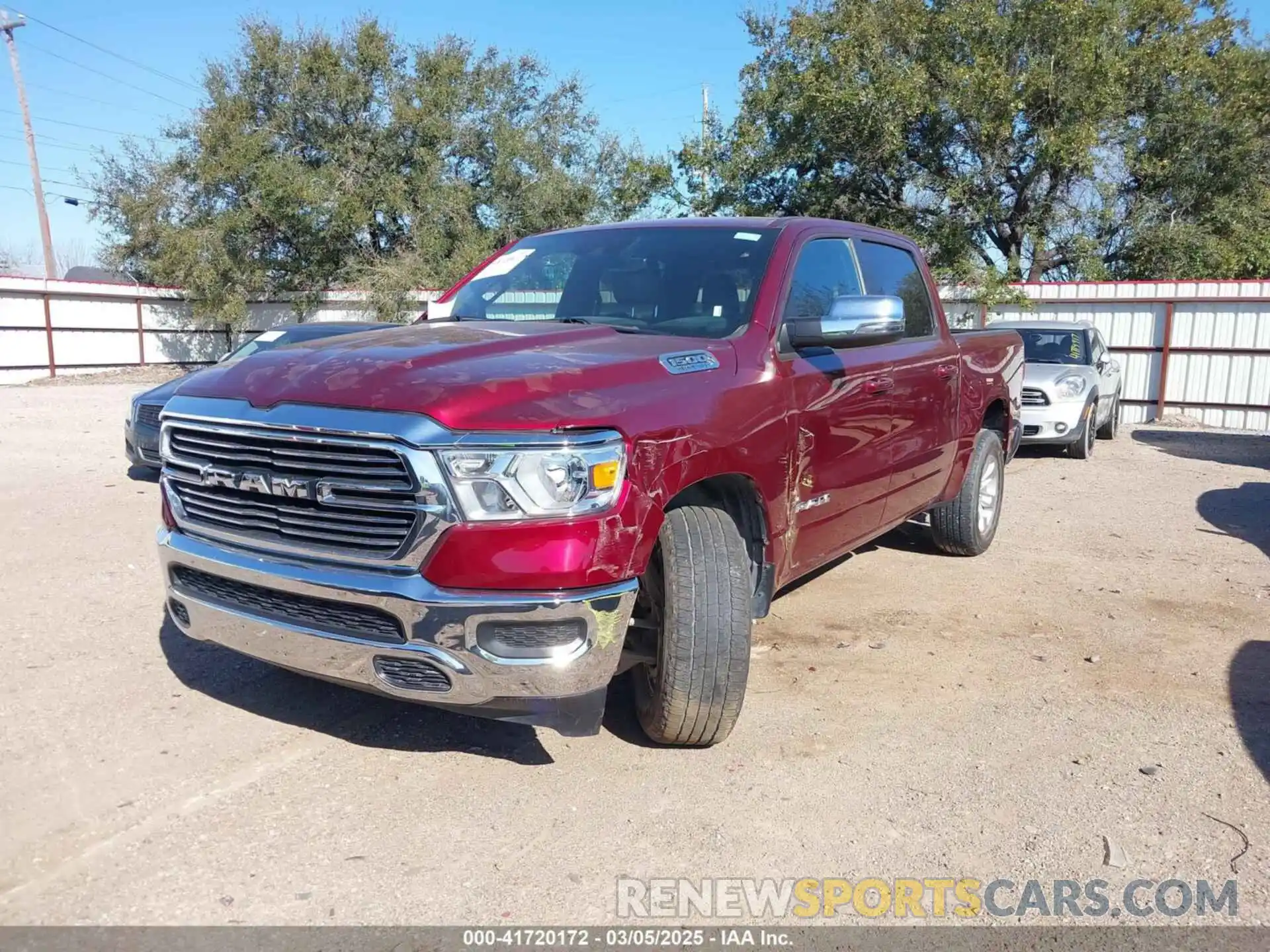 2 Photograph of a damaged car 1C6RREJT8RN220786 RAM 1500 2024