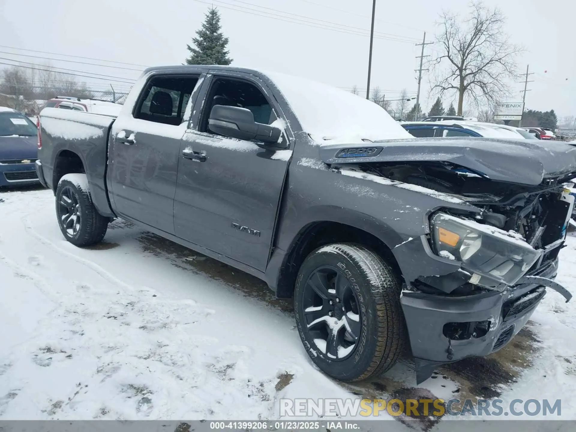 1 Photograph of a damaged car 1C6RRFFG4RN165190 RAM 1500 2024