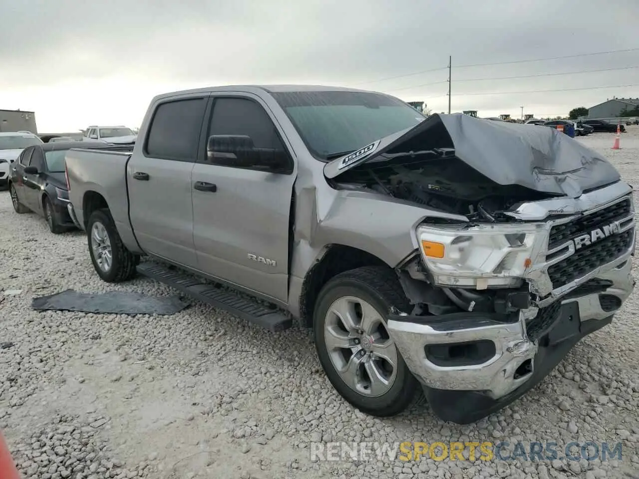 4 Photograph of a damaged car 1C6RRFFG4RN209592 RAM 1500 2024