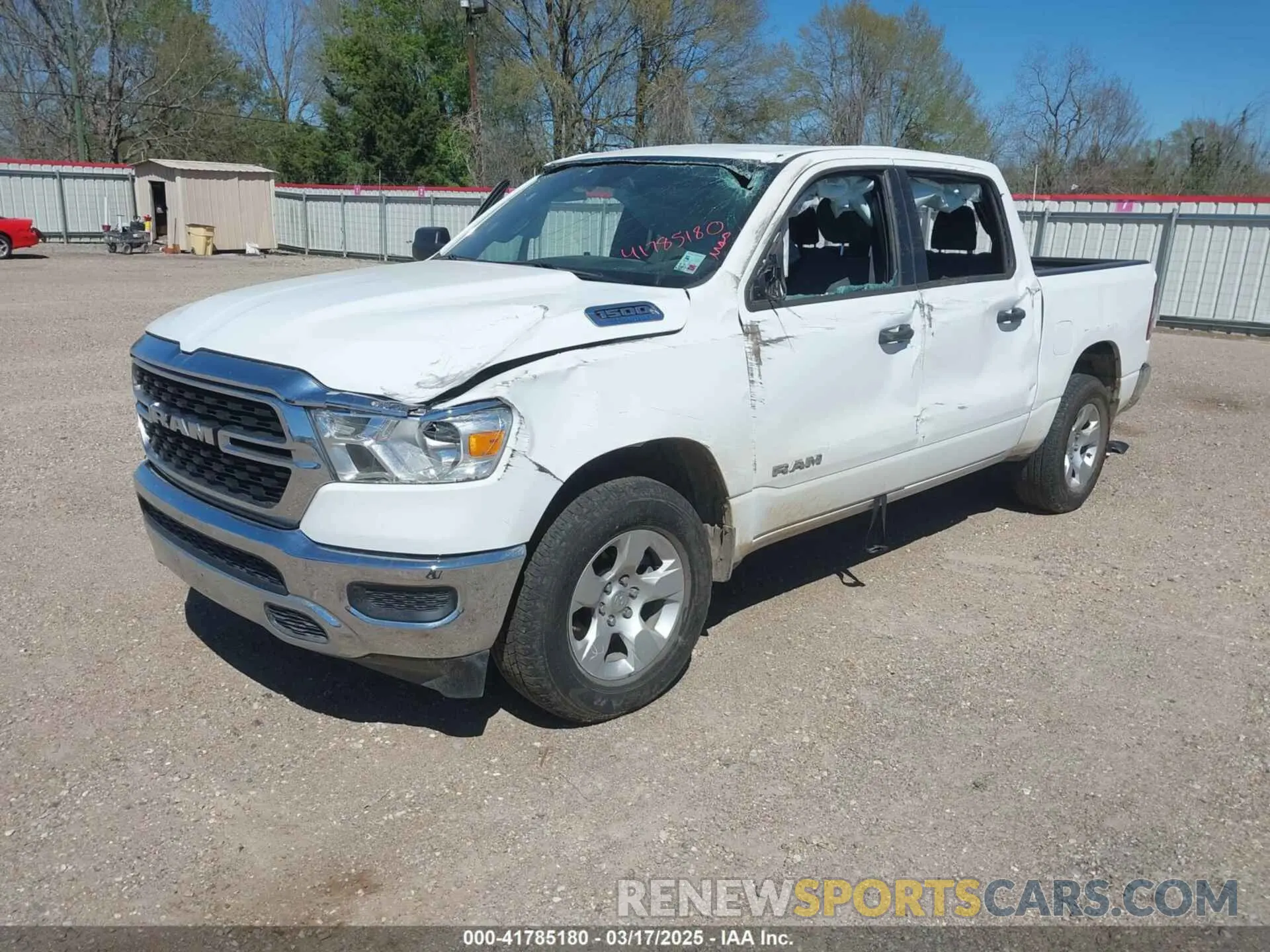 2 Photograph of a damaged car 1C6RRFFG9RN110878 RAM 1500 2024