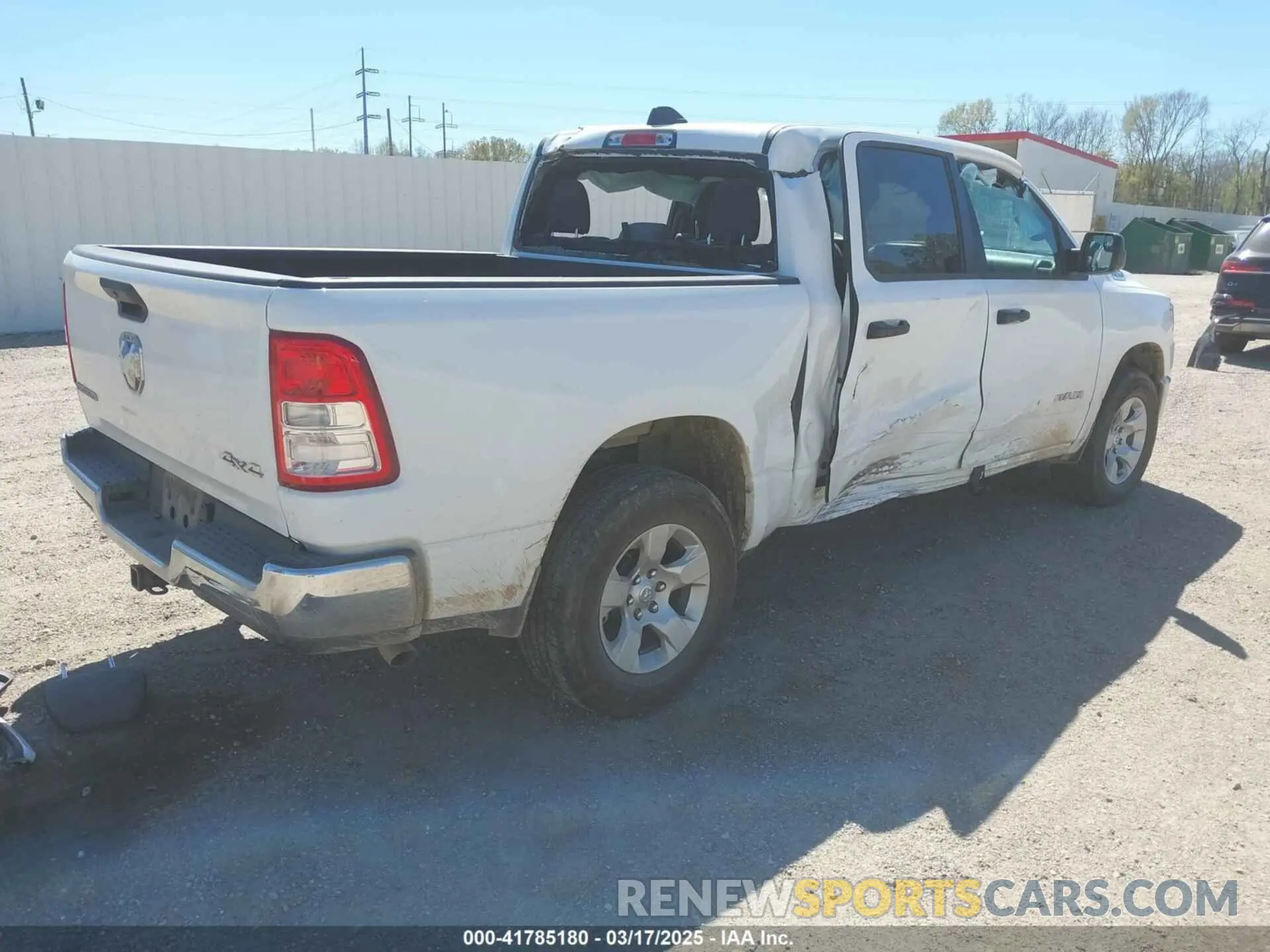 4 Photograph of a damaged car 1C6RRFFG9RN110878 RAM 1500 2024