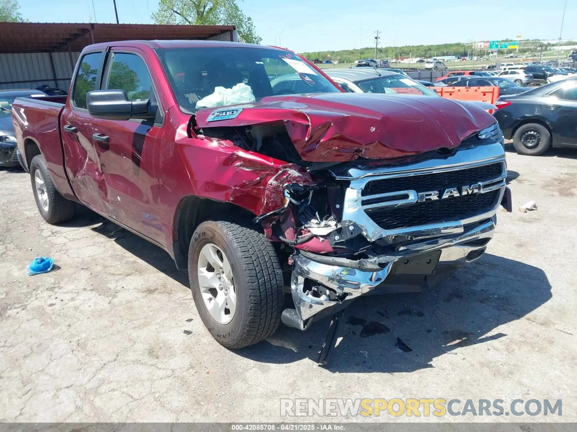 1 Photograph of a damaged car 1C6SRECG5RN205714 RAM 1500 2024