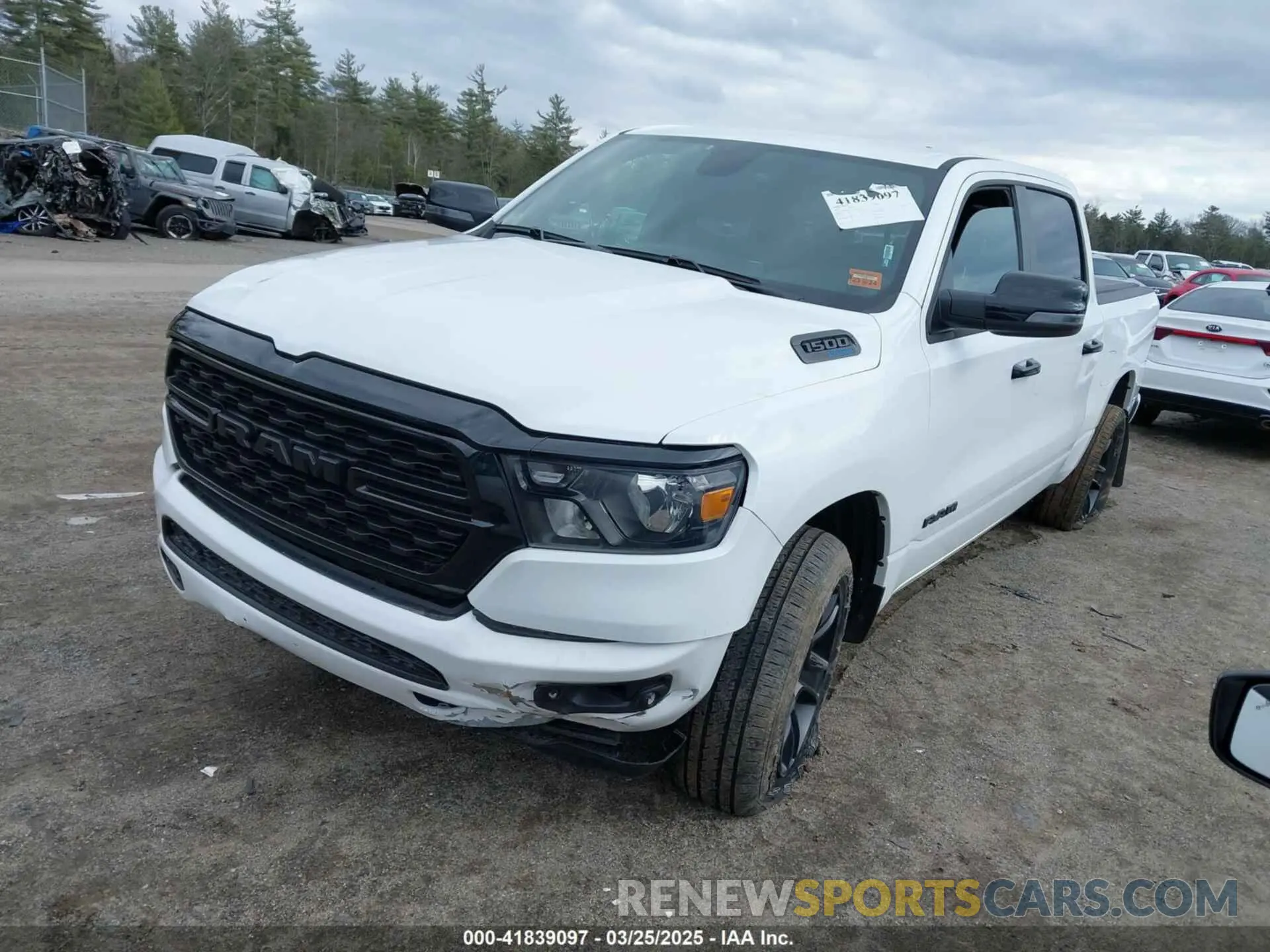 2 Photograph of a damaged car 1C6SRFFT1RN124465 RAM 1500 2024
