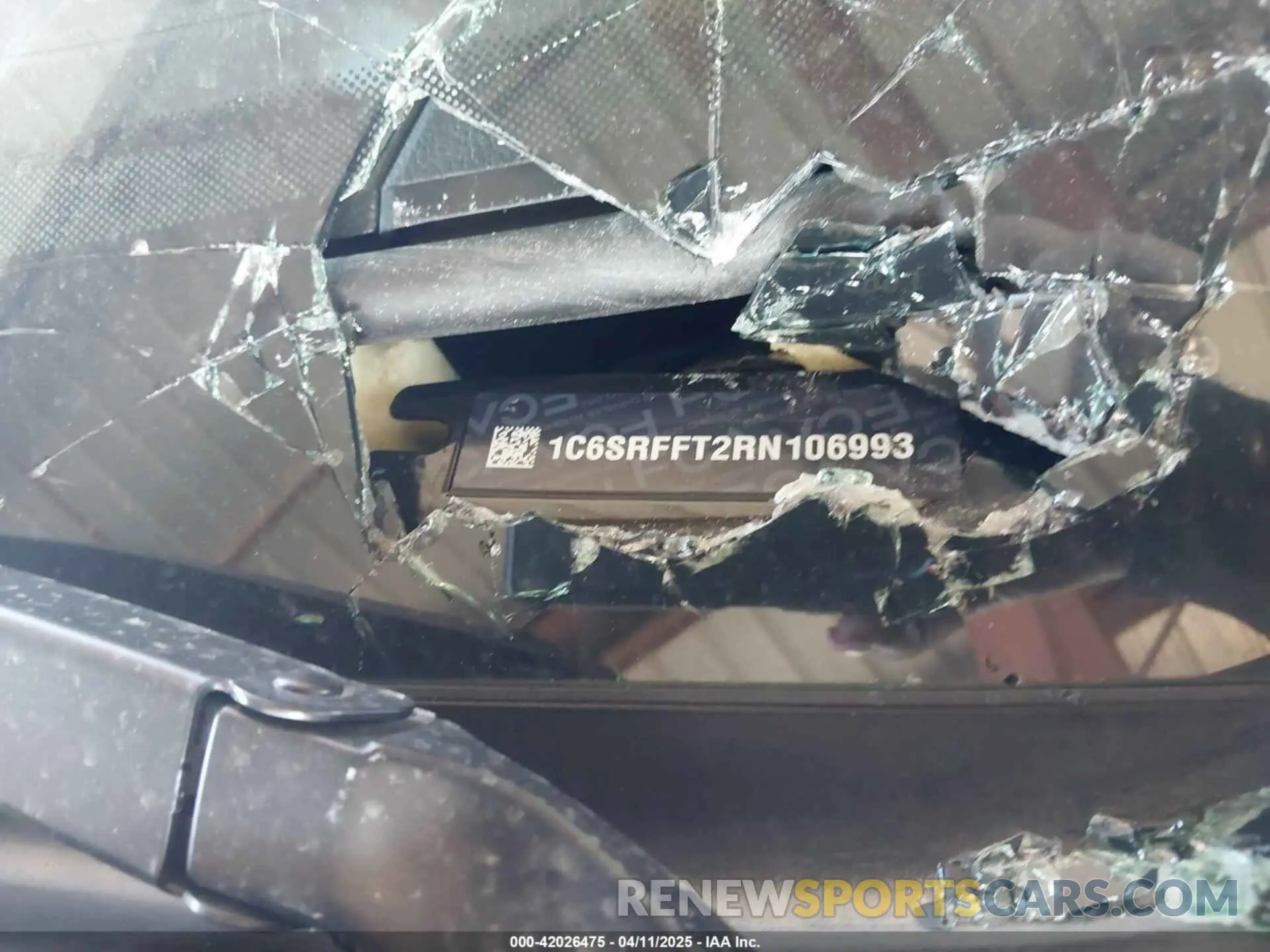 9 Photograph of a damaged car 1C6SRFFT2RN106993 RAM 1500 2024