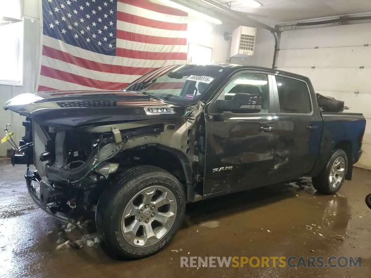 1 Photograph of a damaged car 1C6SRFFT3RN105058 RAM 1500 2024