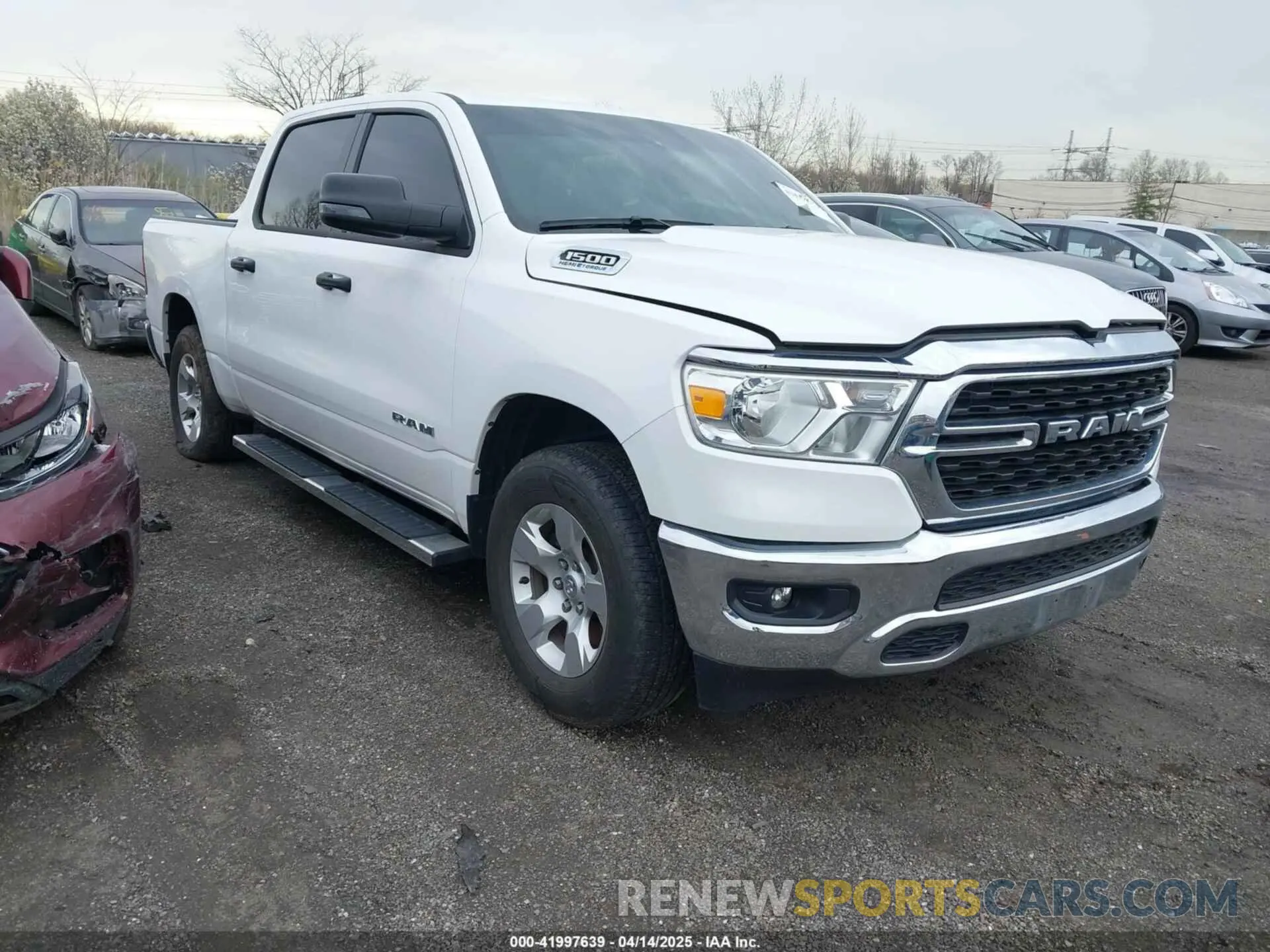 1 Photograph of a damaged car 1C6SRFFT6RN115065 RAM 1500 2024